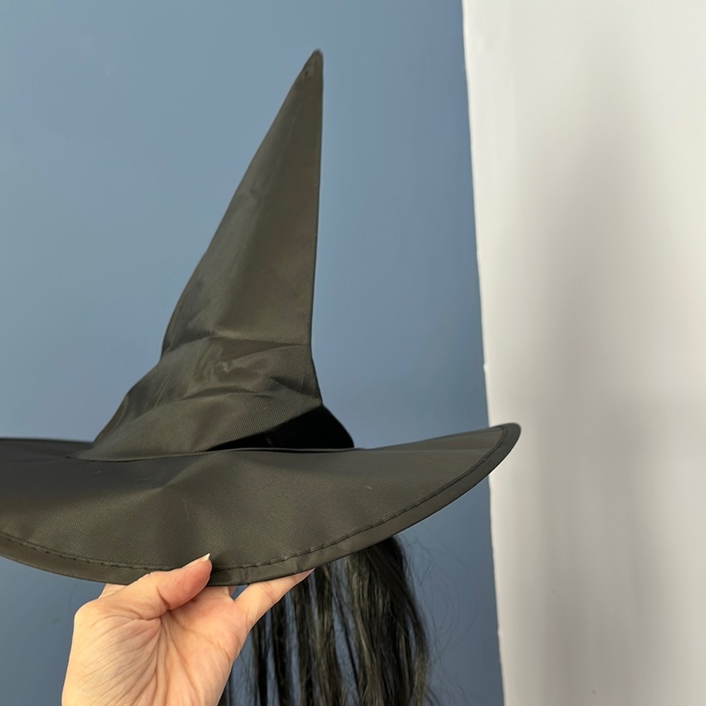 Classic Black Witch Hat Halloween Costume Accessory